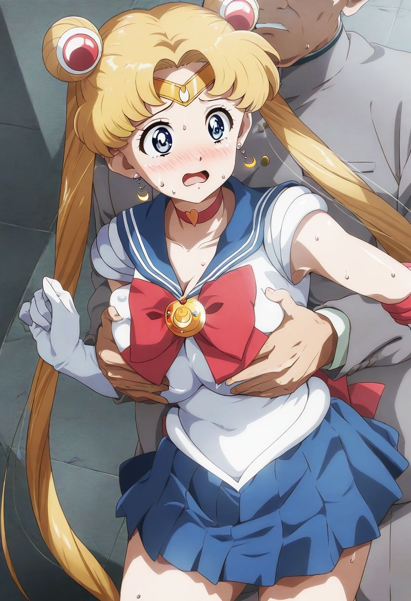 野生少女 セー〇ー〇ーン（月野〇さぎ） サンプル3ページ目