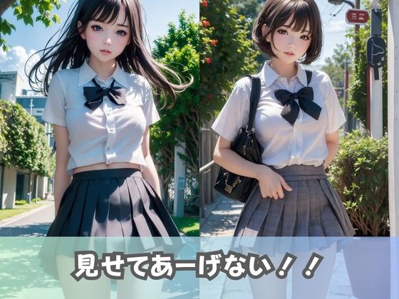 【制服女子校生】同級生の美少女JKに「パンツの中見せて」とお願いしてみたらノーパン女子のつるつるおま◯こに出会えた！ サンプル3ページ目