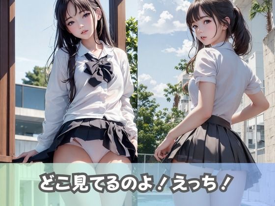 【制服女子校生】同級生の美少女JKに「パンツの中見せて」とお願いしてみたらノーパン女子のつるつるおま◯こに出会えた！ サンプル5ページ目