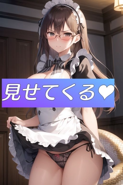 嫌顔スカートたくし上げパンツ〜メイド編〜 サンプル4ページ目