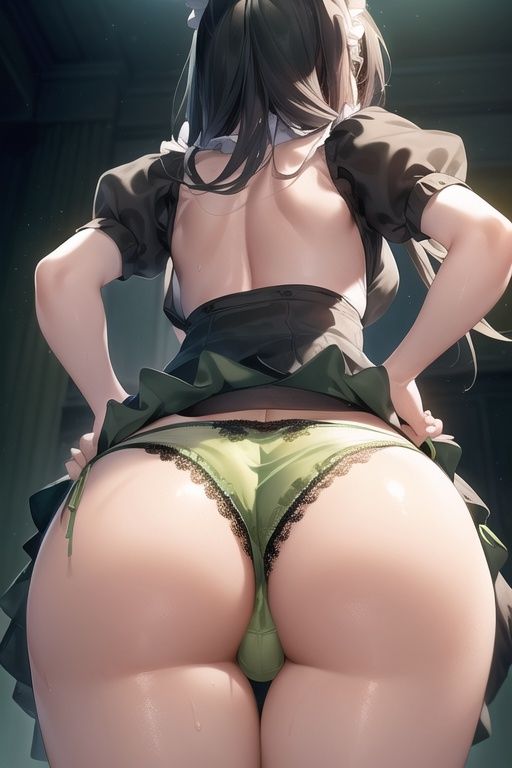 嫌顔スカートたくし上げパンツ〜メイド編〜 サンプル9ページ目