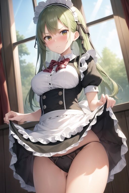 嫌顔スカートたくし上げパンツ〜メイド編〜 サンプル10ページ目