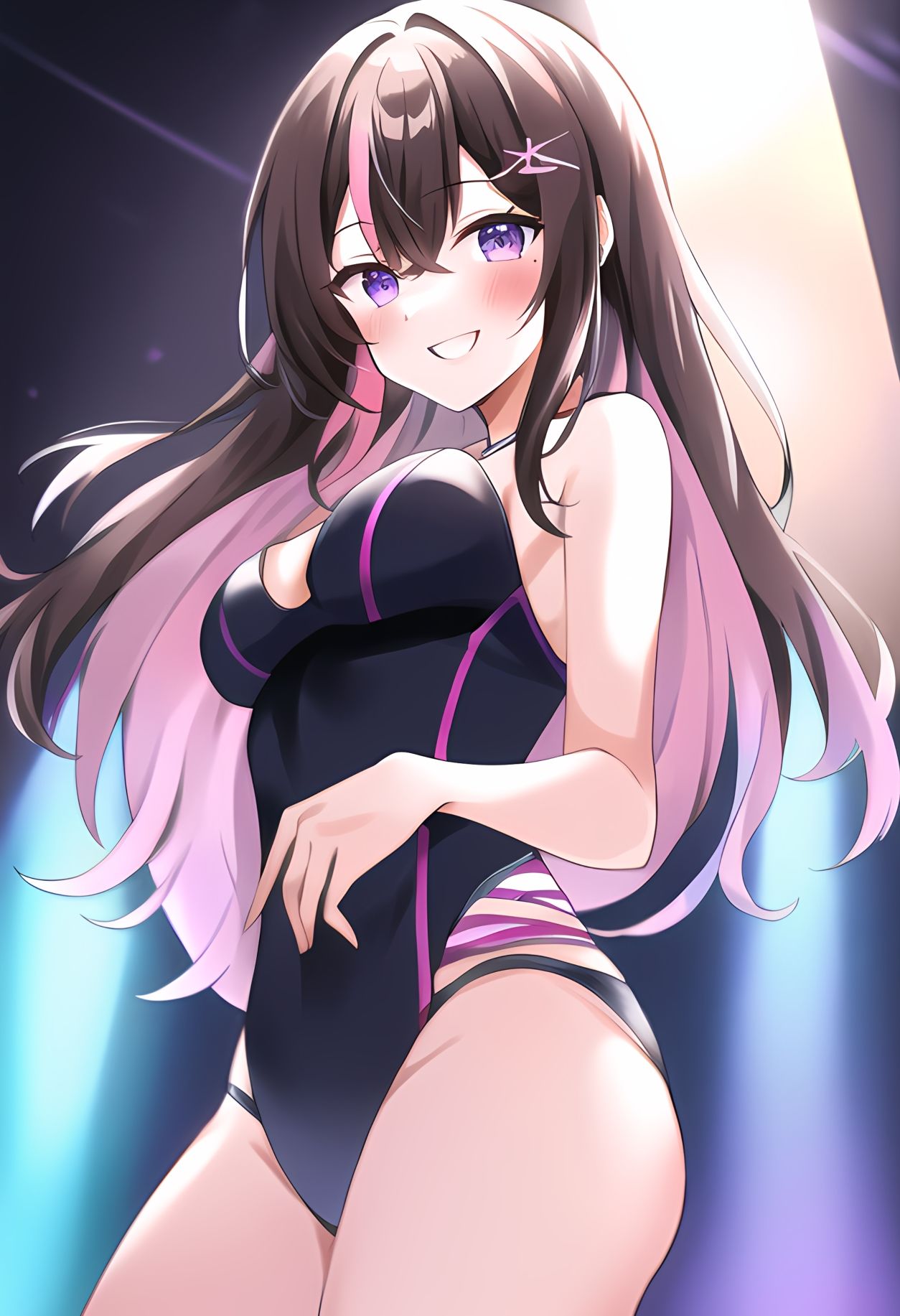 【買い切り版】バーチャル衣装故障で羞恥あずきち（English translation included） サンプル3ページ目