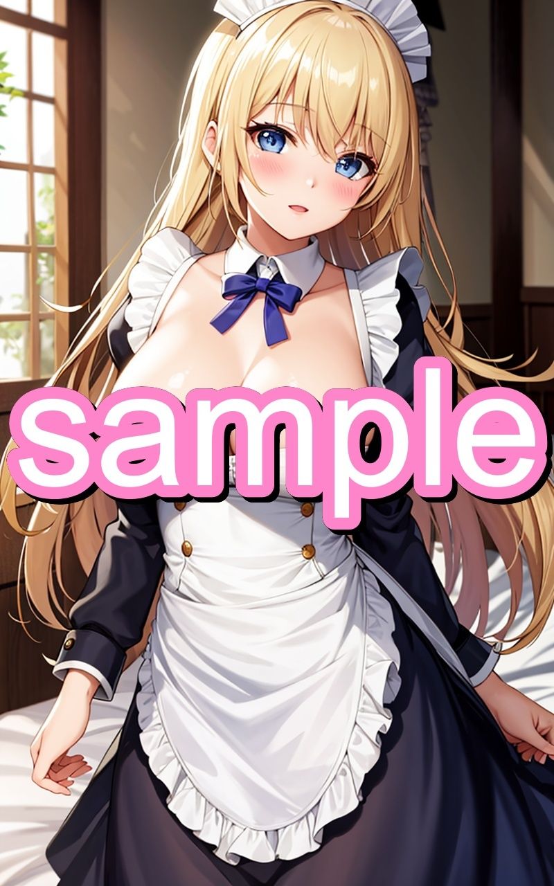 金髪メイドのえちえちイラスト集 サンプル2ページ目