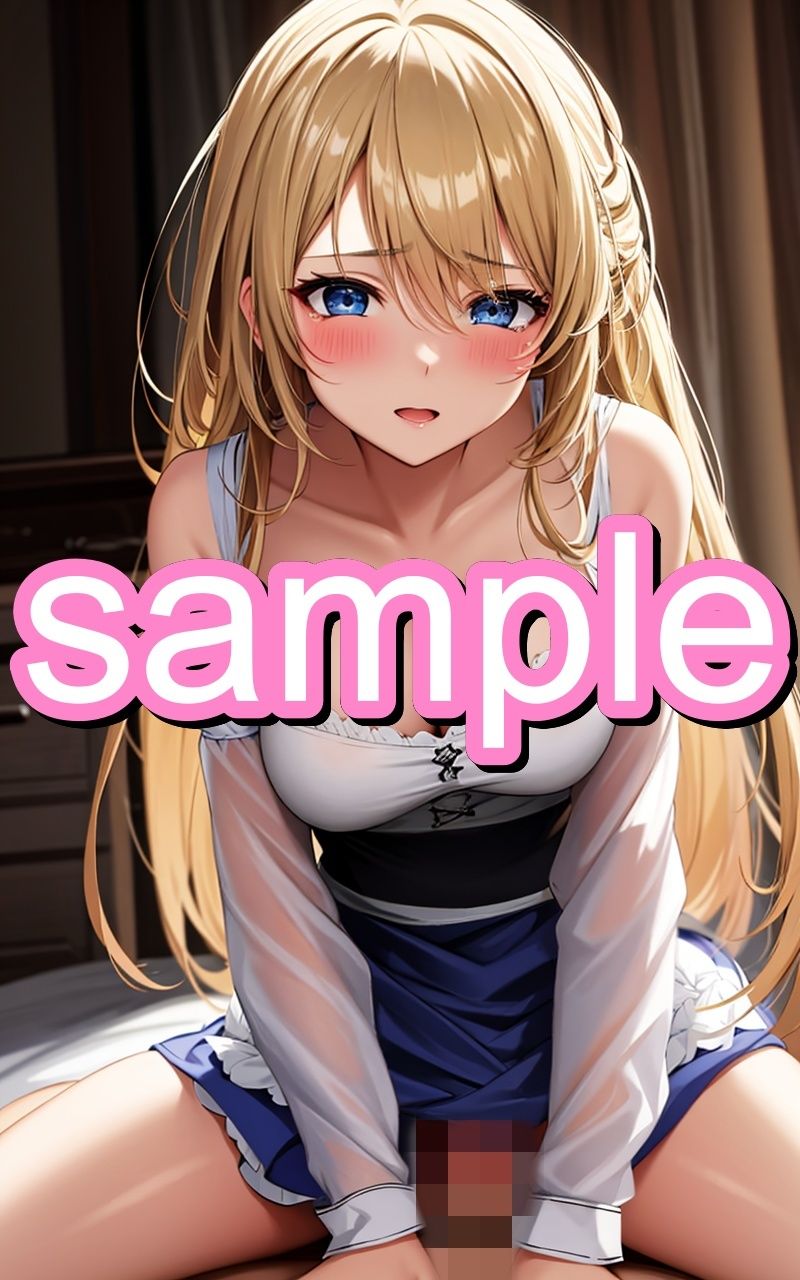 金髪メイドのえちえちイラスト集 サンプル3ページ目