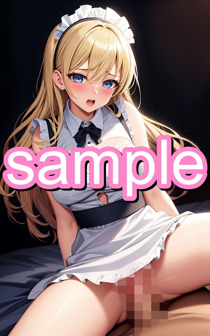 金髪メイドのえちえちイラスト集 サンプル5ページ目