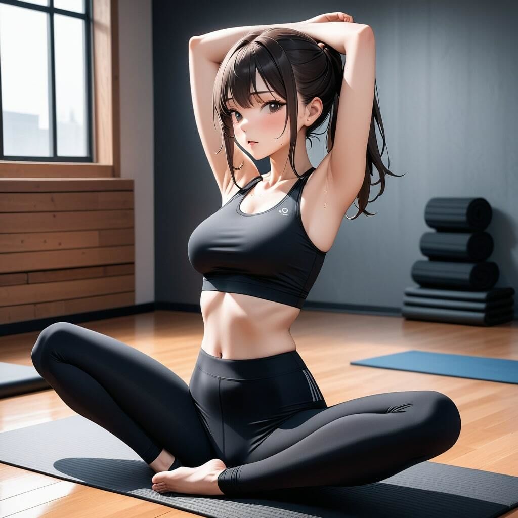 刺激的なヨガスクール！平常心で受講できない胸チラ・食い込み サンプル3ページ目