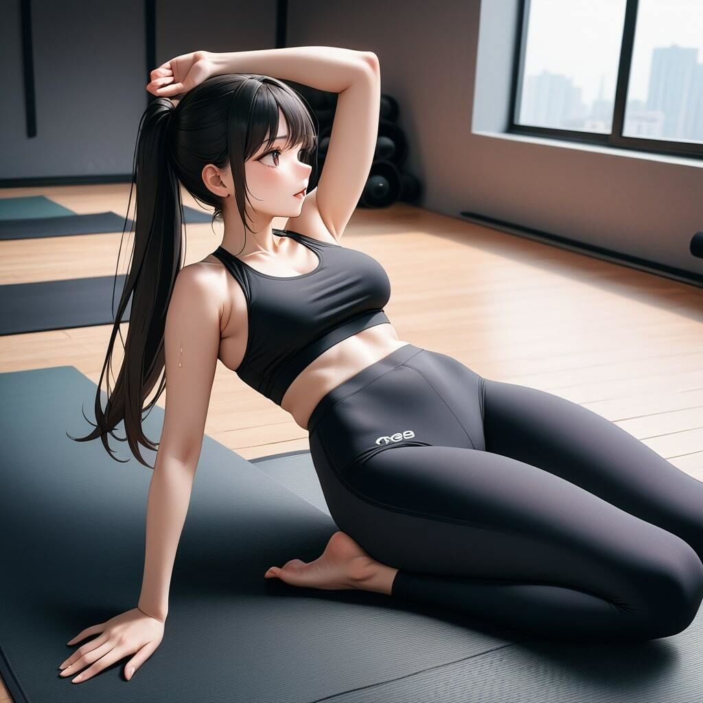 刺激的なヨガスクール！平常心で受講できない胸チラ・食い込み サンプル5ページ目