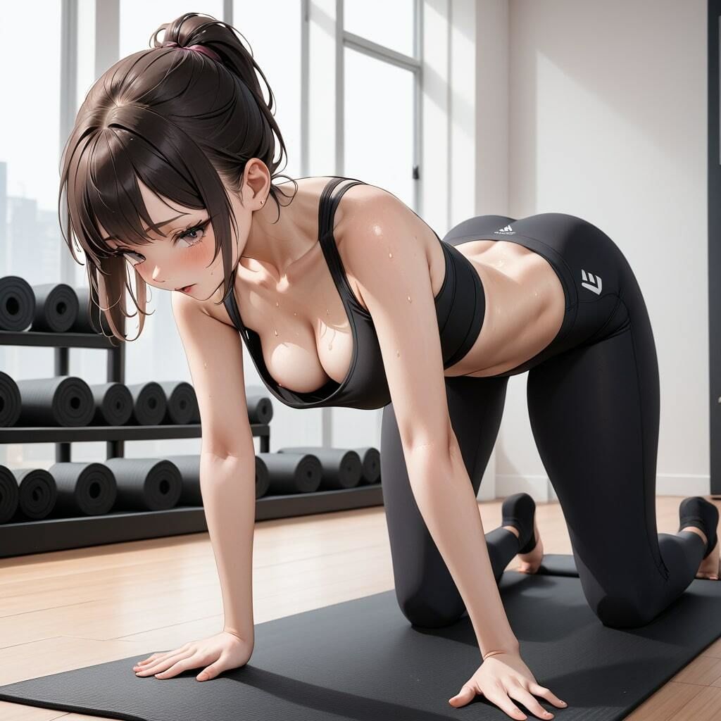 刺激的なヨガスクール！平常心で受講できない胸チラ・食い込み サンプル7ページ目