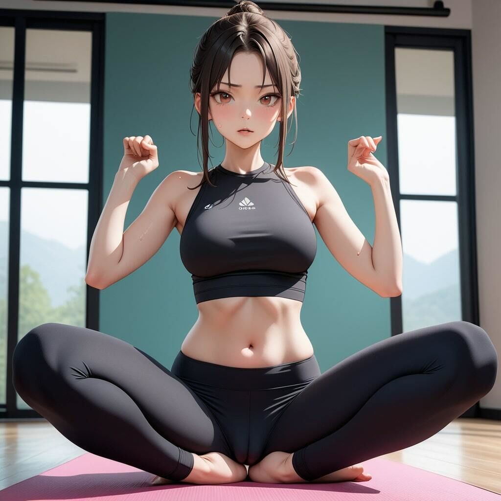 刺激的なヨガスクール！平常心で受講できない胸チラ・食い込み サンプル9ページ目