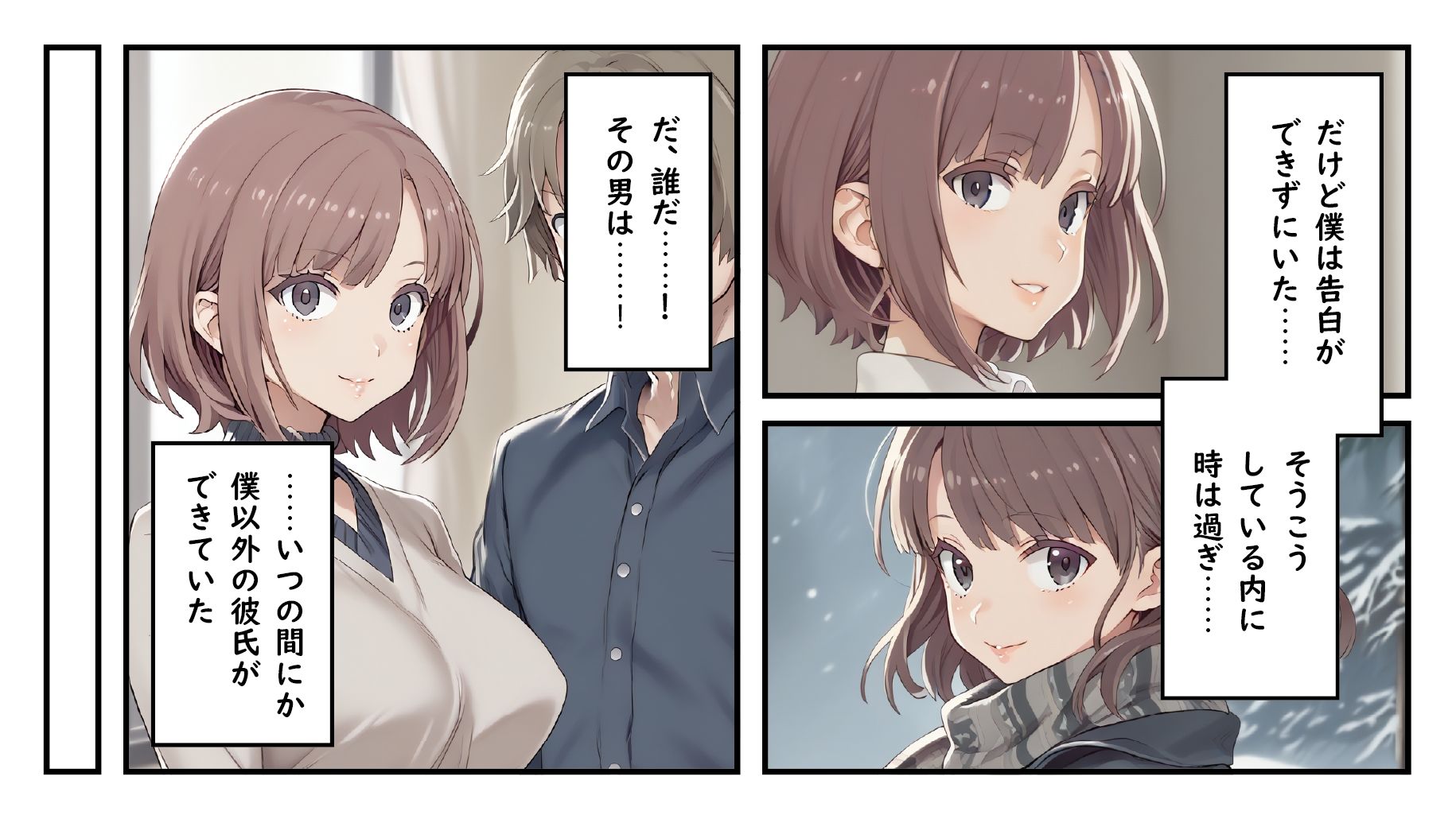 巨乳でエロい幼なじみが知らない男とセックスしてる動画が流出してる件 サンプル4ページ目