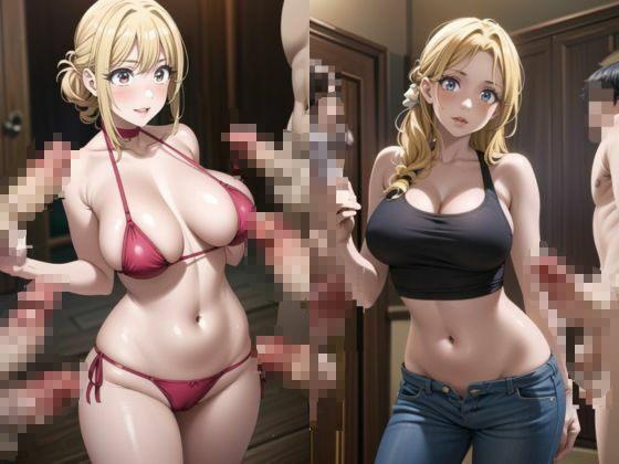 【CFNM】JKギャルにたくさんのち◯こ見せつける サンプル1ページ目