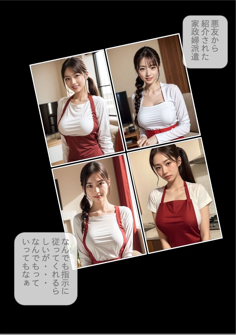 ［ストーリー＋大量画像］全員爆乳エロBODY従順言いなり家政婦 サンプル2ページ目