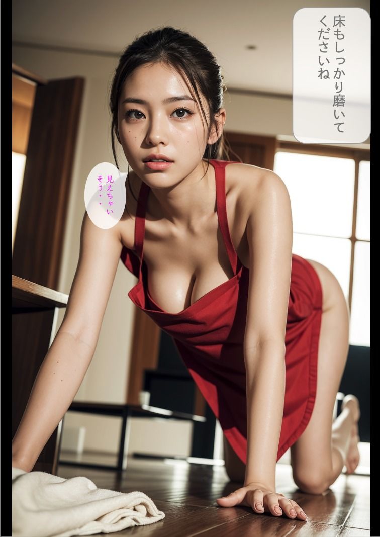 ［ストーリー＋大量画像］全員爆乳エロBODY従順言いなり家政婦 サンプル4ページ目