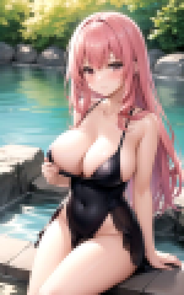 ピンク髪の美女の誘い サンプル1ページ目