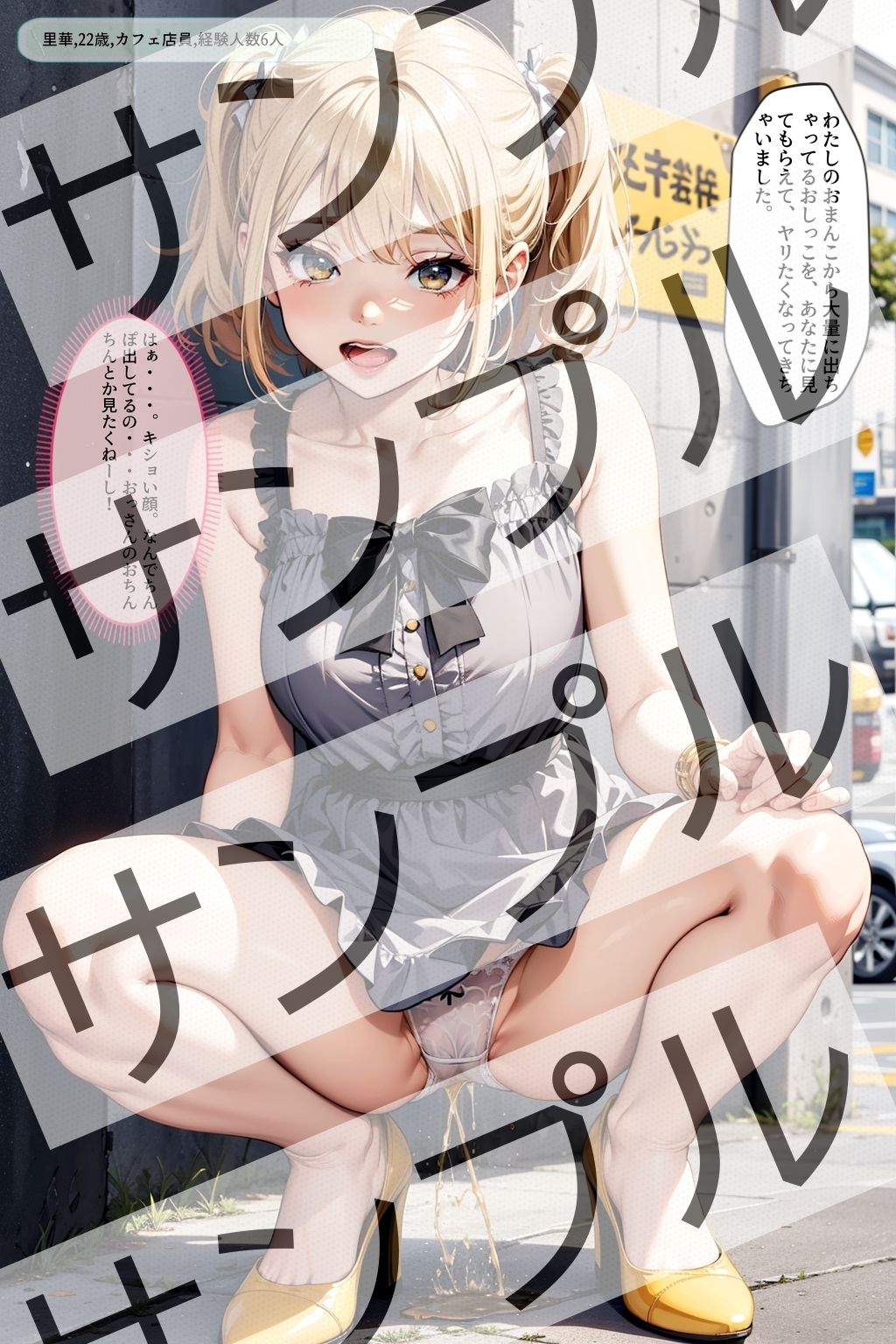しゃがみ放尿美女【vol.1】 - Crouching urinating beauty ［vol.1］ - サンプル8ページ目