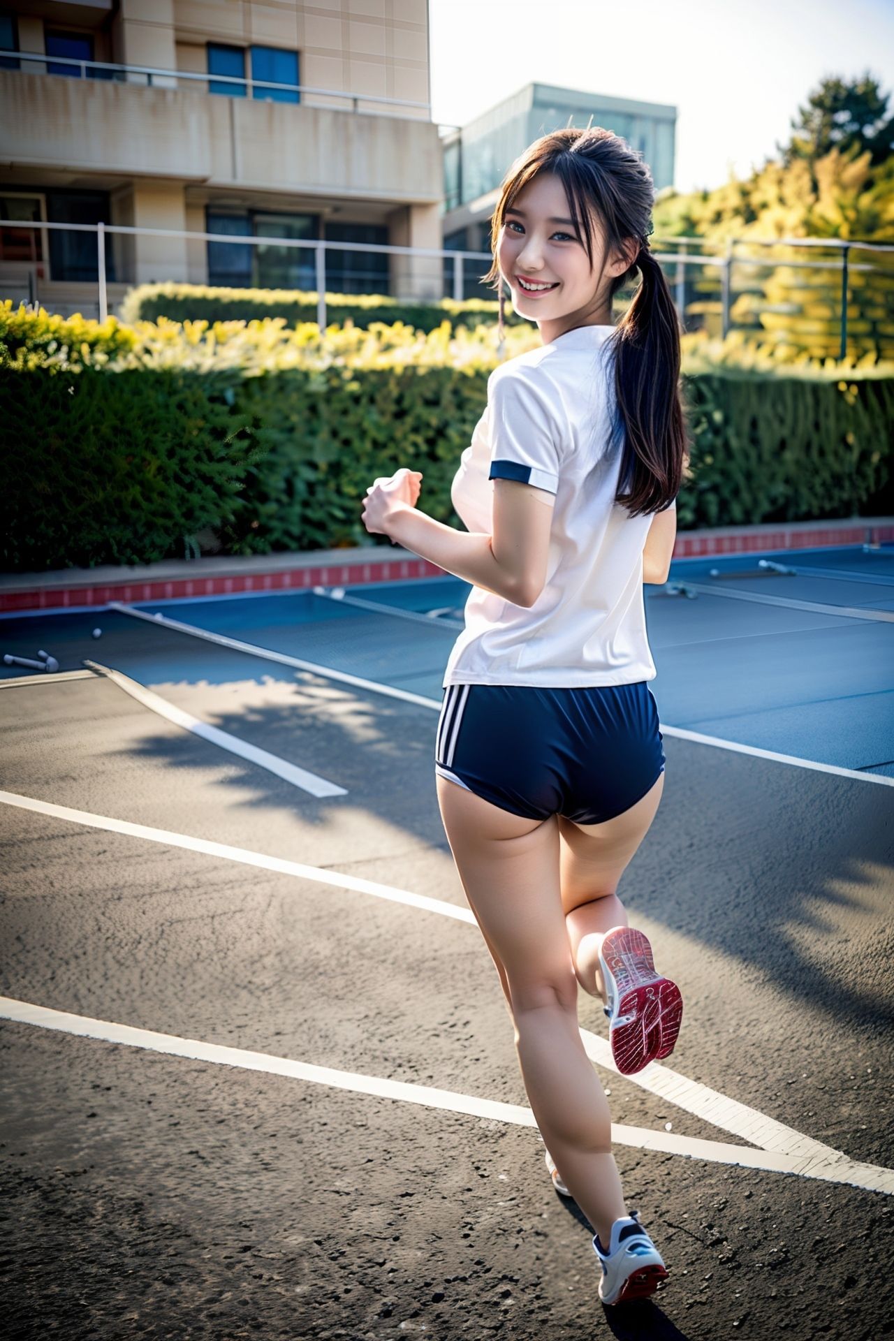 ぴちぴちブルマ体操服が似合う美女子100p サンプル8ページ目