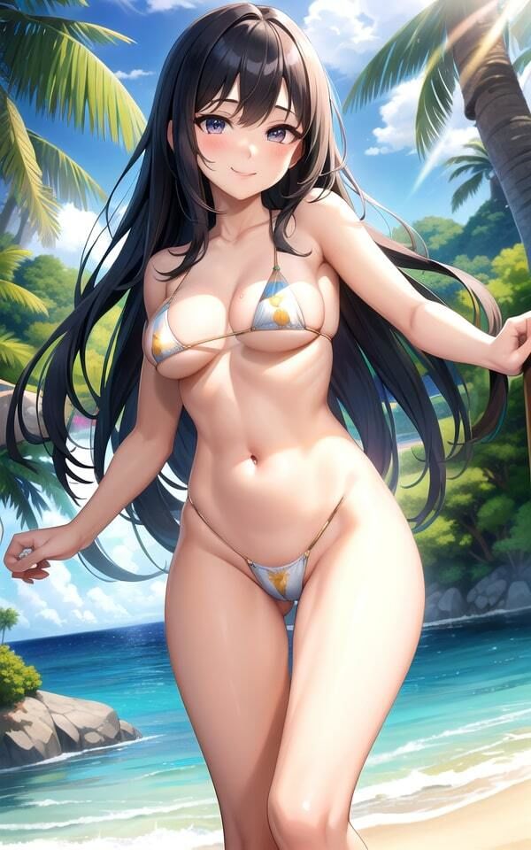 ビーチで見つけたかわいい女の子たち サンプル1ページ目