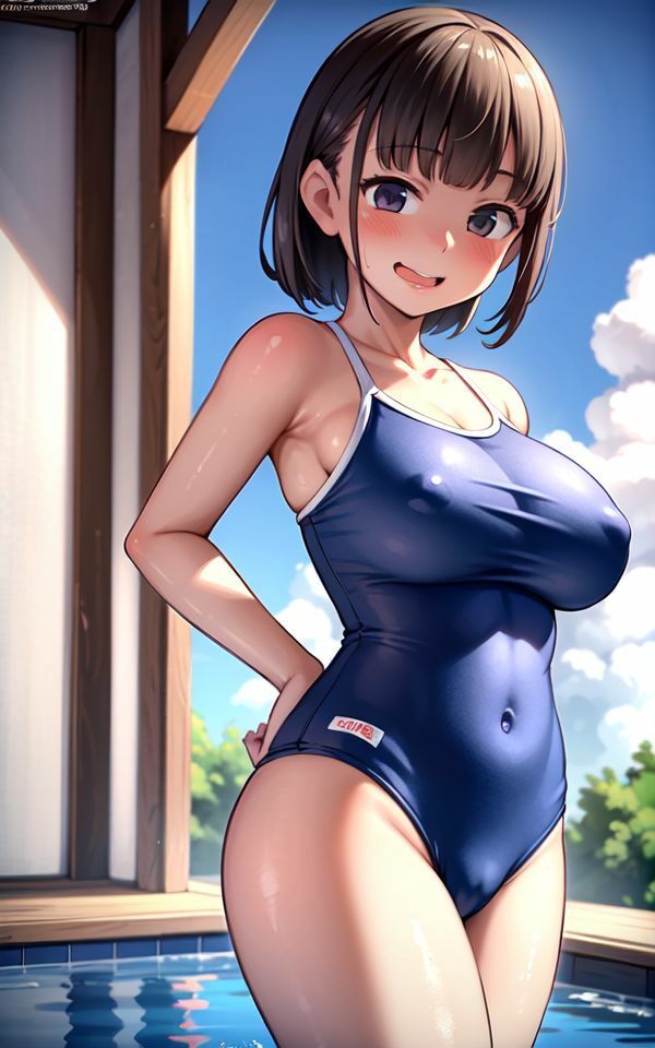 スク水をむきむきしちゃって強●中出し サンプル2ページ目