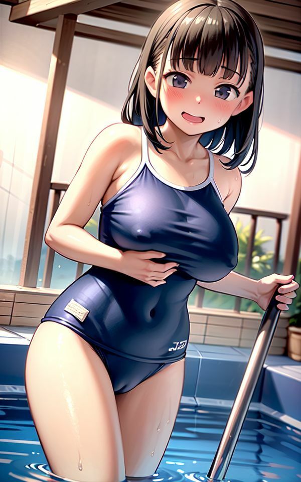 スク水をむきむきしちゃって強●中出し サンプル3ページ目