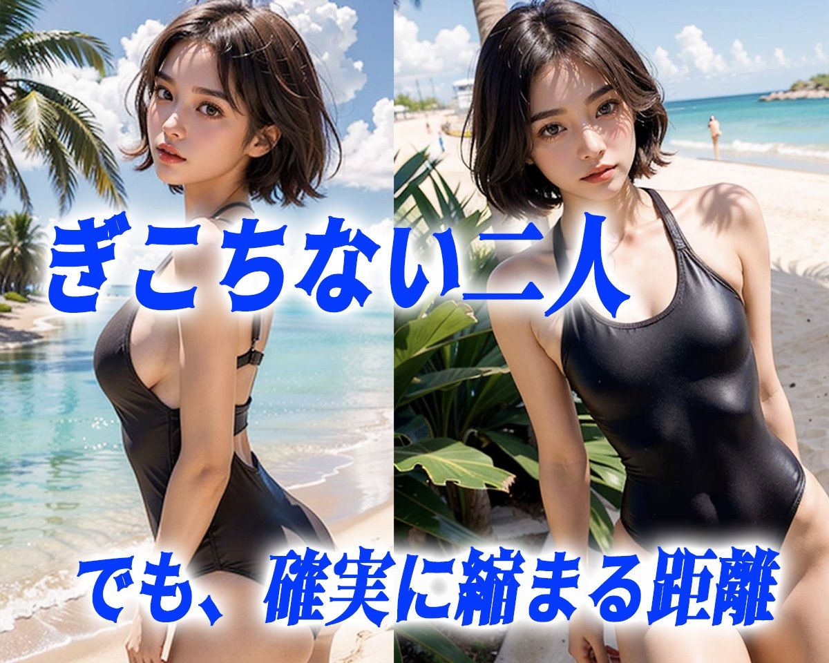 海で見つけた水着美少女とS●X！！！ サンプル3ページ目