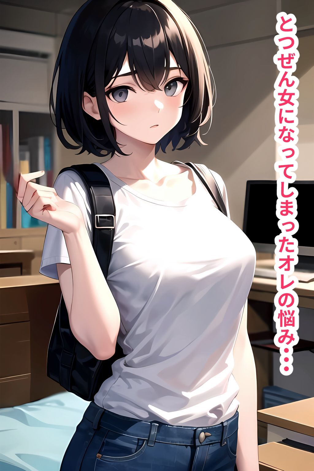 女体化したオレがマッチングアプリで出会った男と中出しセックスしまくる話 サンプル1ページ目