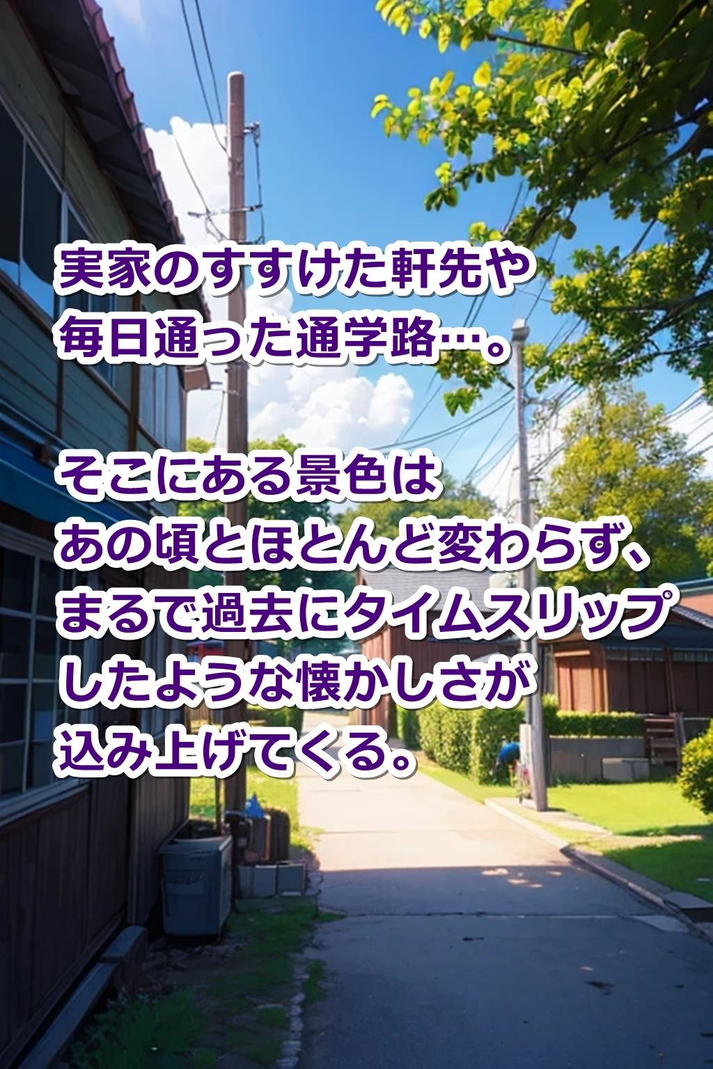 おかしなスマホアプリで「他人ち〇ぽで子持ちになった幼なじみ」を【即オチ2コマ】させる話 サンプル2ページ目