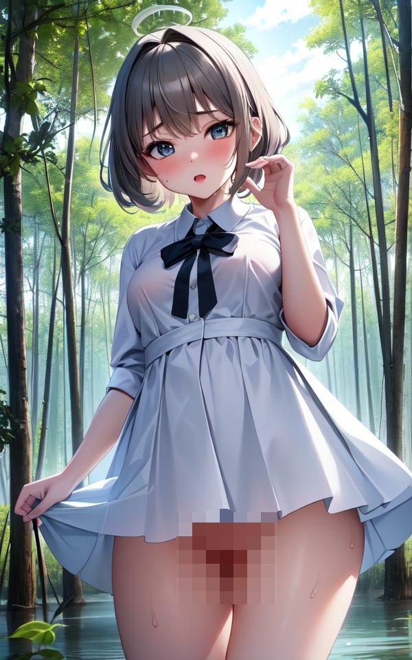 美女を森に連れ込んでイタズラした件 サンプル1ページ目