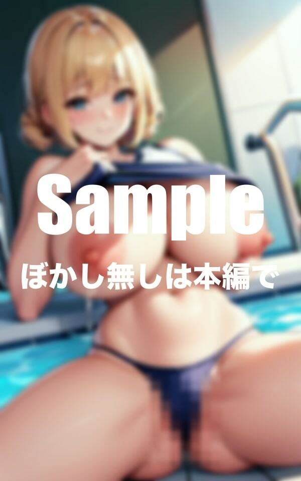 爆乳スク水 パックリ丸見え サンプル1ページ目