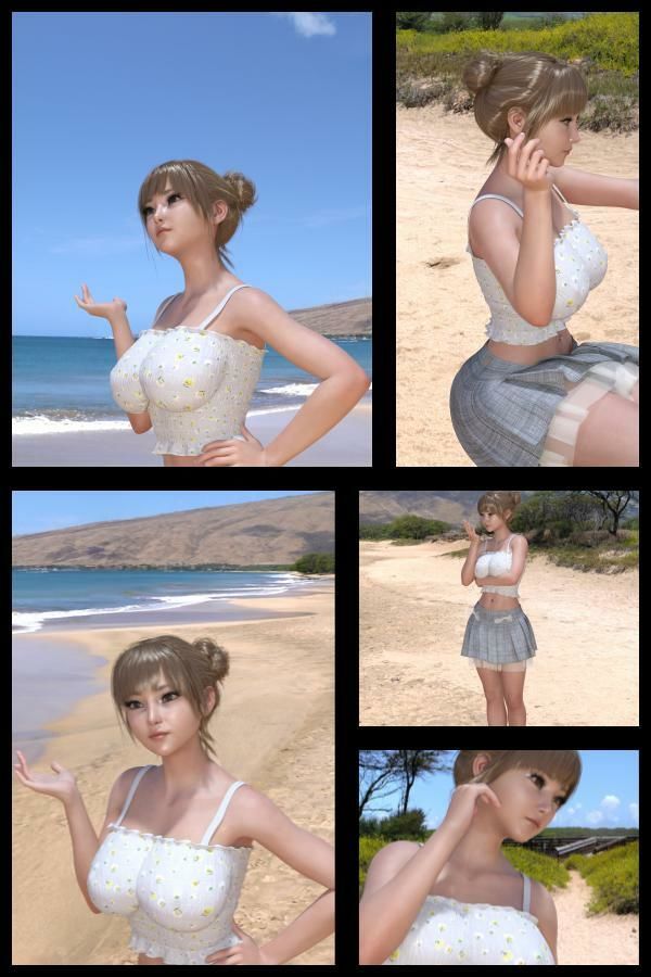 【▲100】『理想の彼女を3DCGで作ります』から生まれた、バーチャルアイドル写真集:Megu_10 サンプル2ページ目