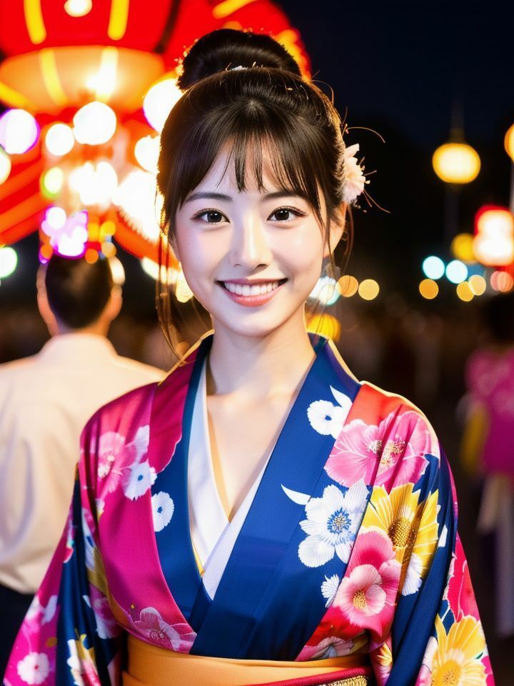 浴衣デートの最中におっぱいポロりに大遭遇！！ サンプル1ページ目