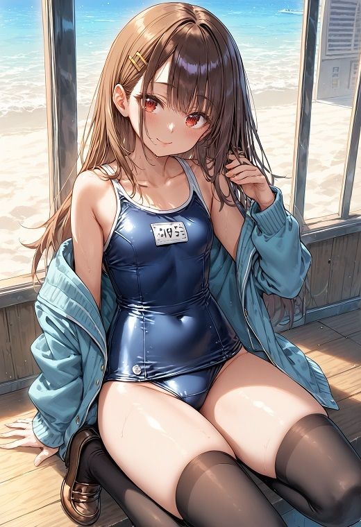 南の島の女子校生はスク水登校が常識です サンプル6ページ目