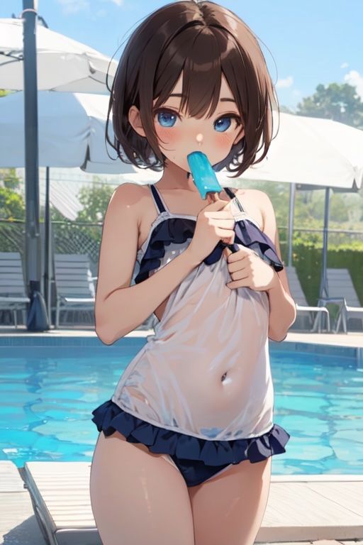 虹かけ誌 レモン白書オマージュ1プール・ゲーム サンプル10ページ目