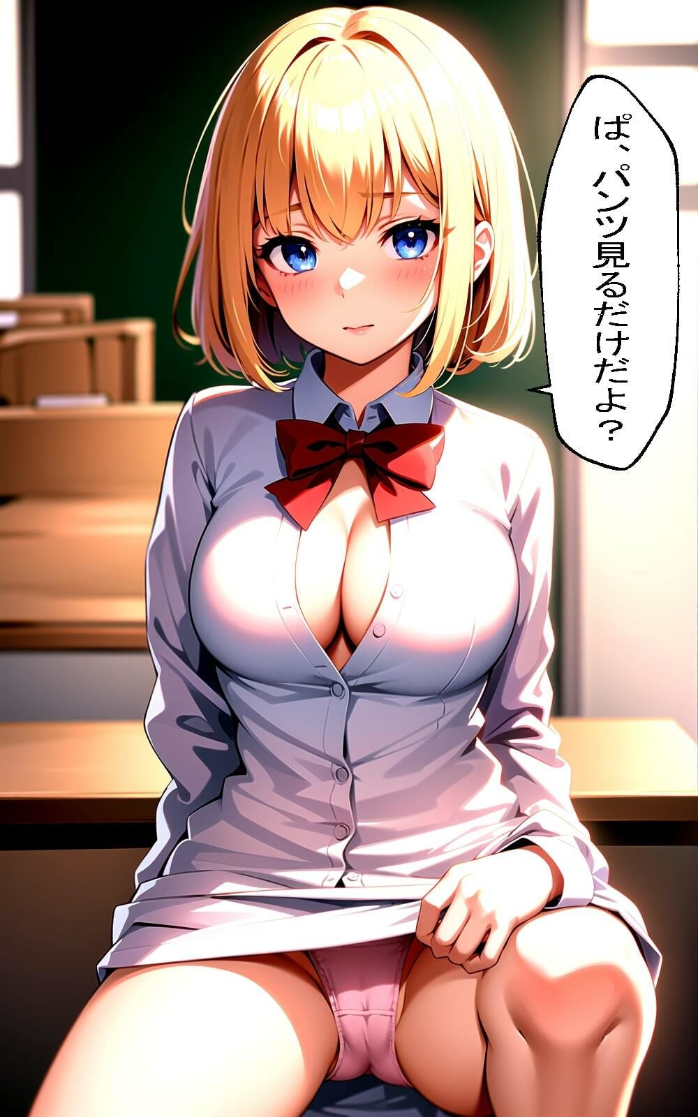 3人のJKと教室でエロいことしたっ…！ サンプル1ページ目