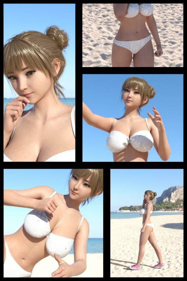 【▲100】『理想の彼女を3DCGで作ります』から生まれた、バーチャルアイドル写真集:Megu_13 サンプル1ページ目