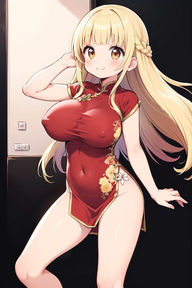 ロリ巨乳チャイナ娘のえっちなゆうわく サンプル1ページ目