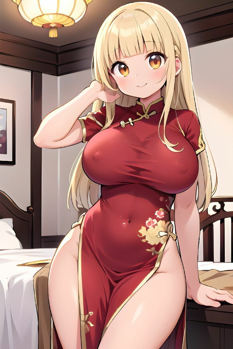 ロリ巨乳チャイナ娘のえっちなゆうわく サンプル2ページ目