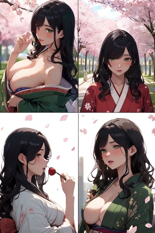 虹かけ誌 レモン白書オマージュ2桜の花散るお庭で サンプル10ページ目