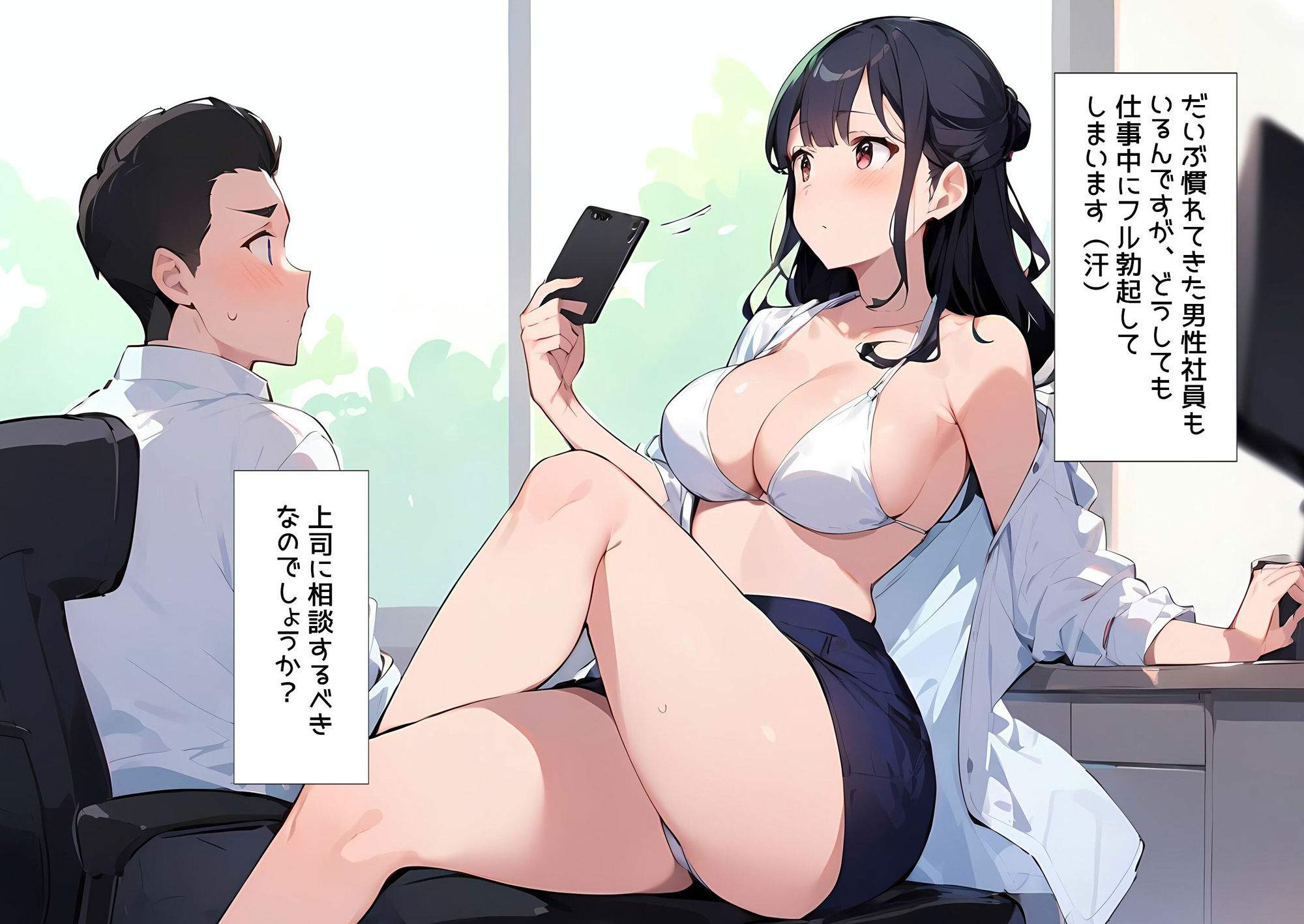 【金曜日は水着勤務】露出が多すぎるOL女子社員様達のいる素晴らしい職場 サンプル4ページ目