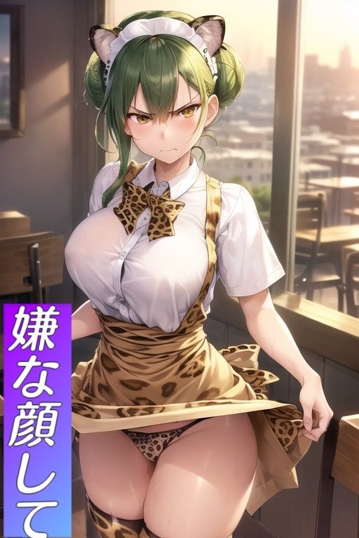 嫌顔スカートたくし上げパンツ〜カフェ店員編〜 サンプル2ページ目