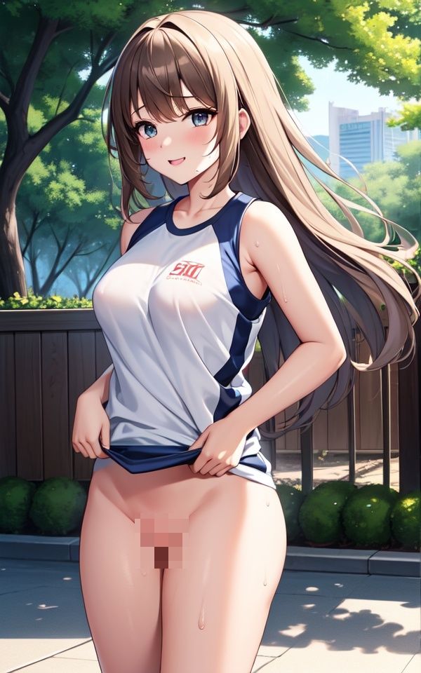 朝練美女の濡れ濡れランニング サンプル1ページ目