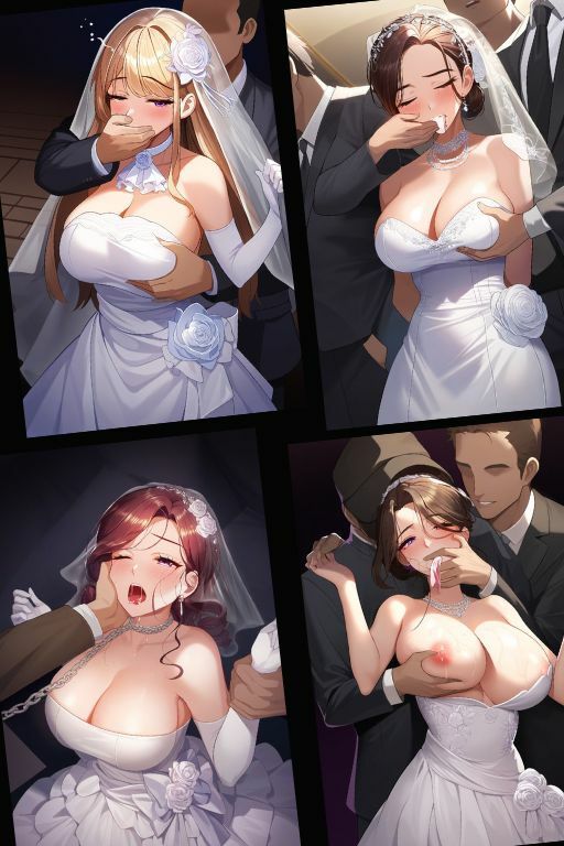 結婚式で白無垢花嫁を捕まえる！悪夢のクロロホルム（ウェディングドレス・新婦・純白・クロロホルム・おまんこ・誘拐・サスペンス・クロロシーン・NTR・人妻・新妻・新婚） サンプル7ページ目