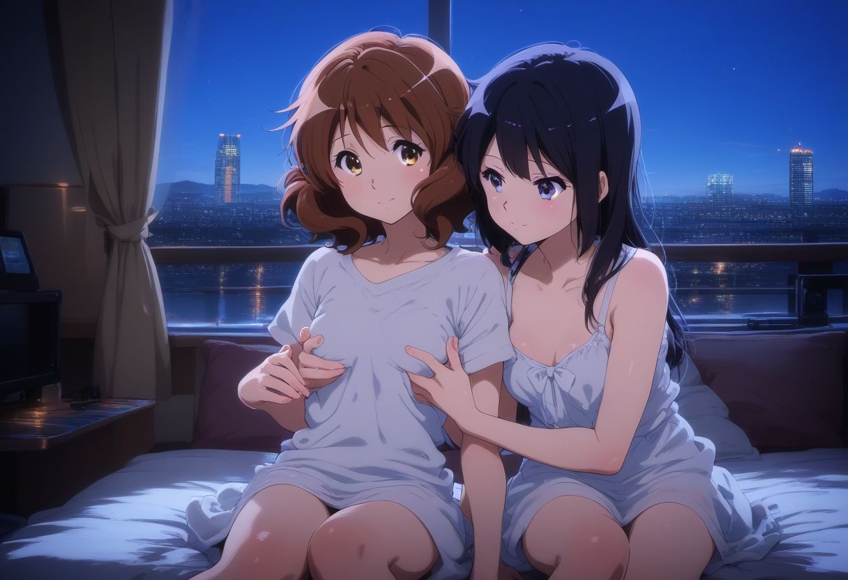 黄〇久美子＆高〇麗奈 ホテルエッチ サンプル1ページ目