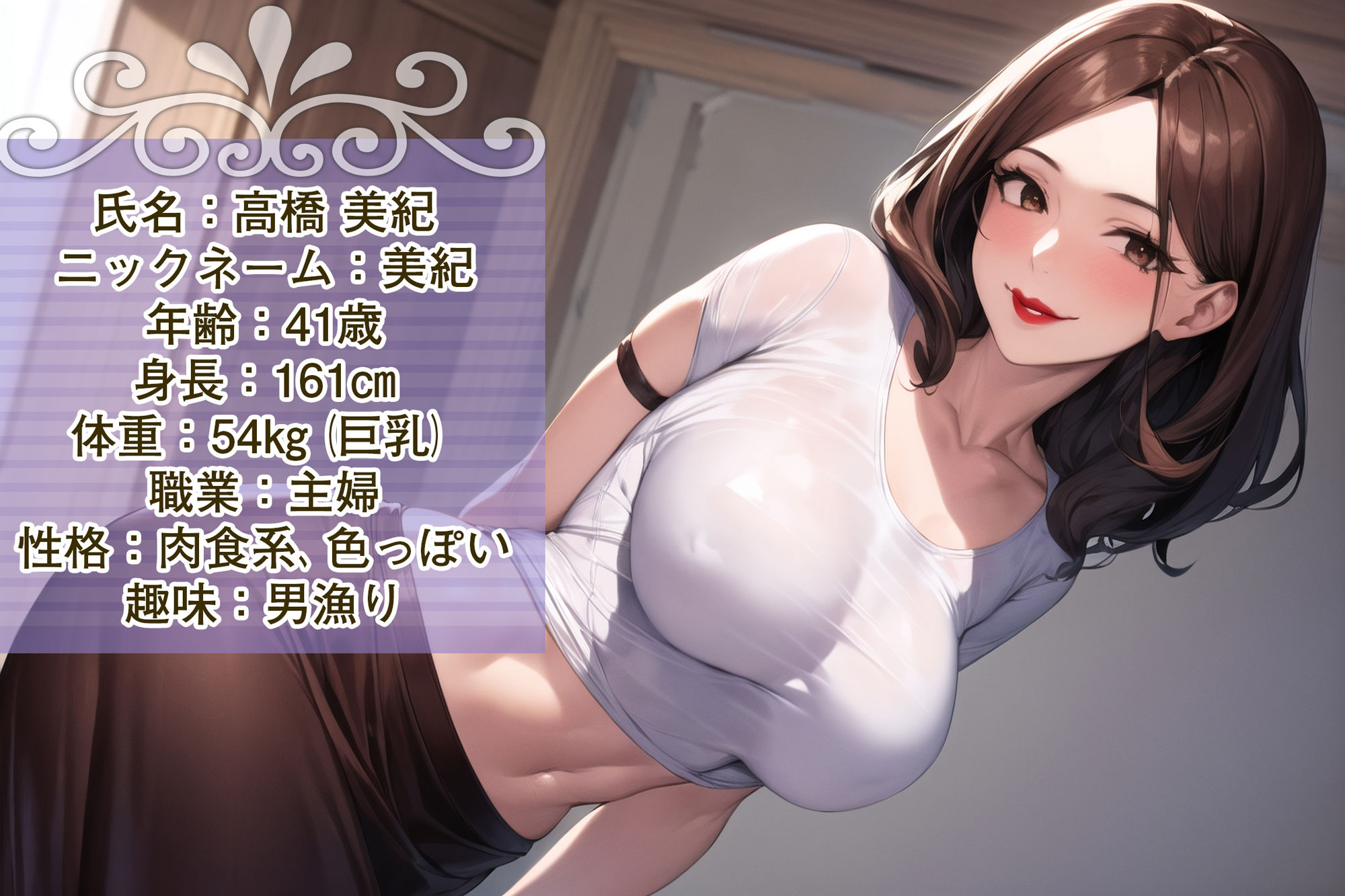 淫乱家族 ＃3 デカ乳叔母さんとの肉体関係！こっそりで気持ちが良すぎ〜 サンプル1ページ目