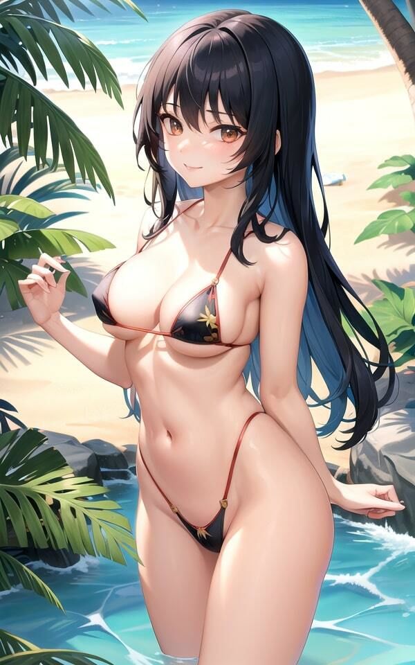 ビーチで見つけた露出女子 サンプル1ページ目