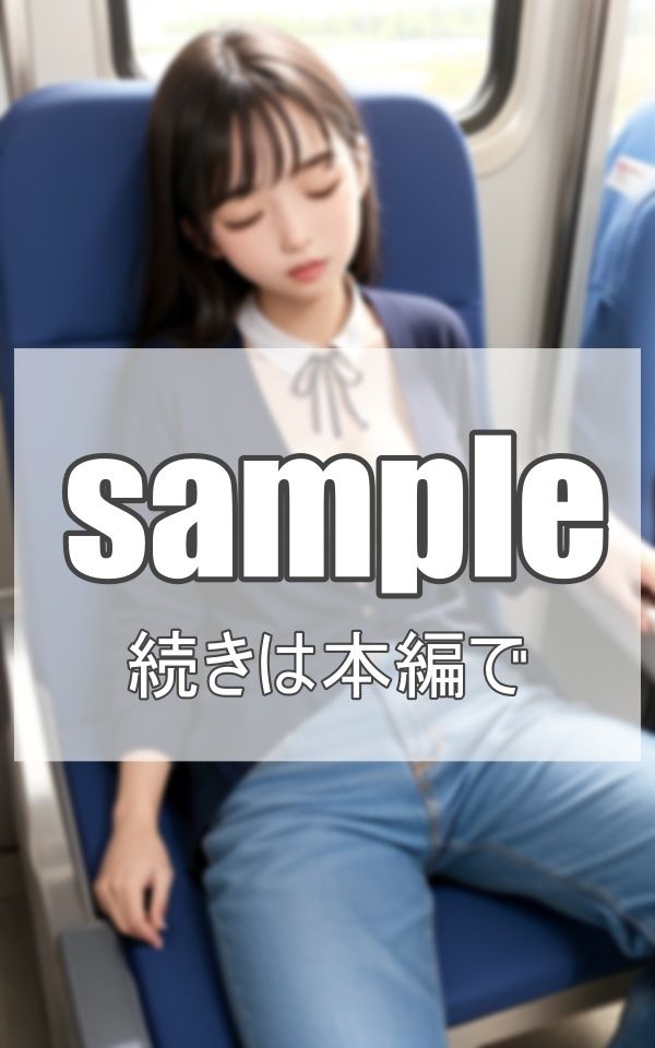 電車で眠る無防備女子に 悪戯しました サンプル1ページ目