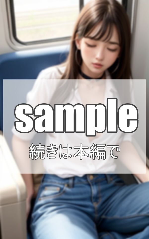 電車で眠る無防備女子に 悪戯しました サンプル2ページ目