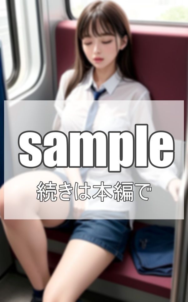 電車で眠る無防備女子に 悪戯しました サンプル7ページ目