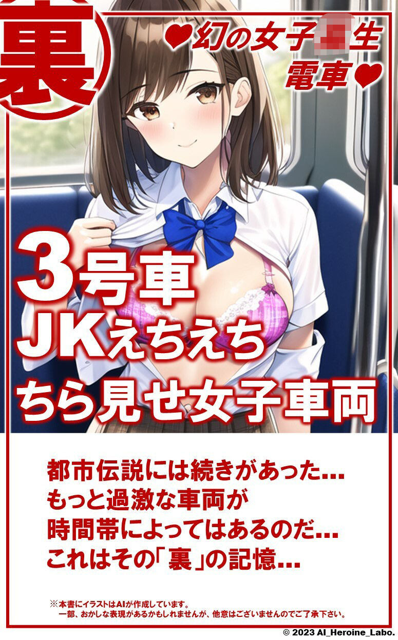 1つの呪文で生み出された100人のAI妄想美少女-38【幻のJK電車【えっちな都市伝説】裏時刻？！ ぽろりだらけのJK電車編】 サンプル10ページ目