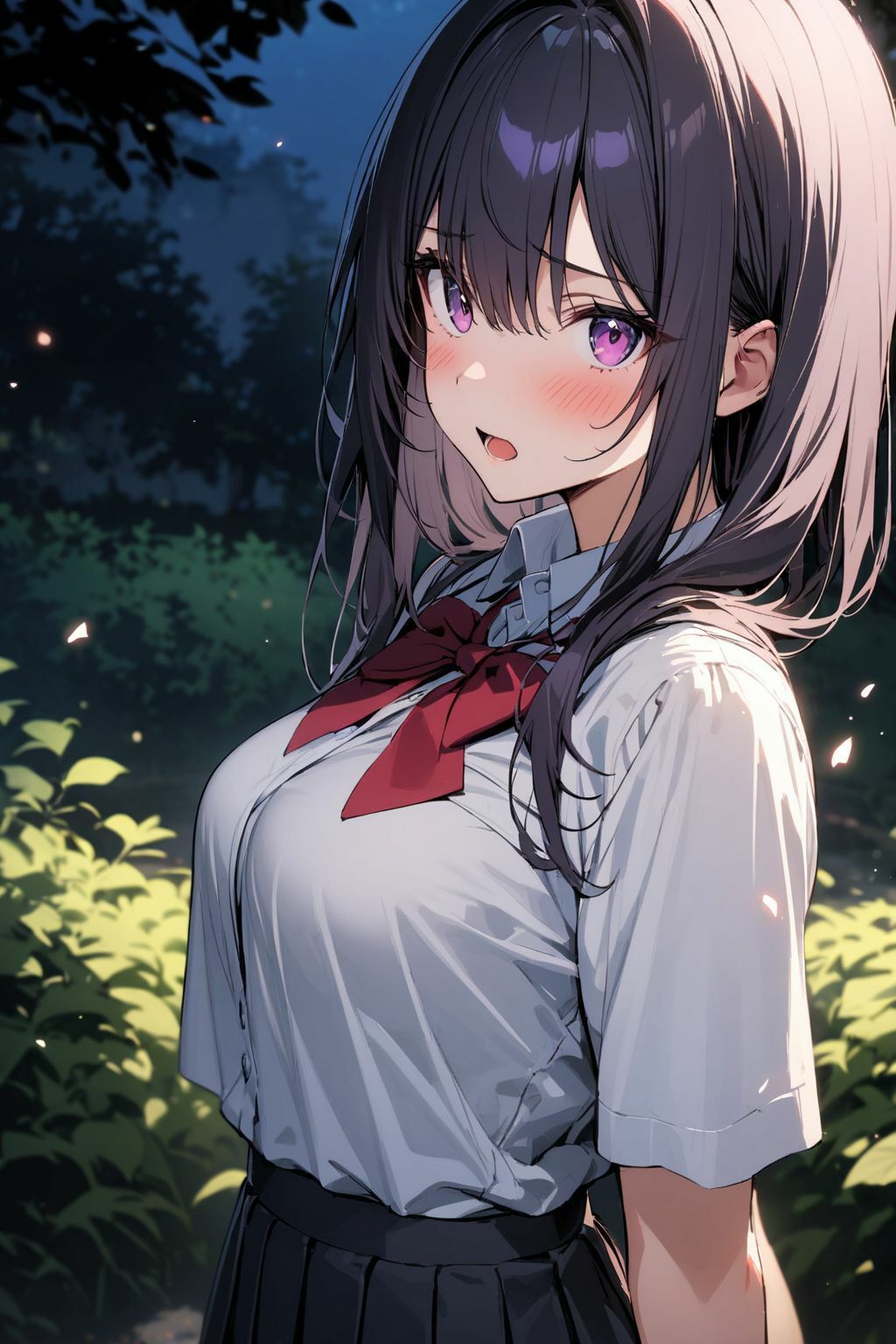 欲望のナイトパーク 野外で乱れる巨乳JK サンプル1ページ目